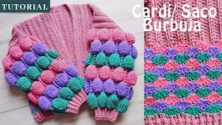 CARDI/ BUBBLE BAG BAG. Step-by-step tutorial. Crochet