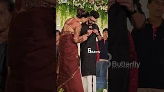 എടാ ബട്ടൻ ഞാൻ ഇട്ടു തരാം  | Arjyou And Aparna Premraj Wedding Reception #arjyou #aparnapremraj