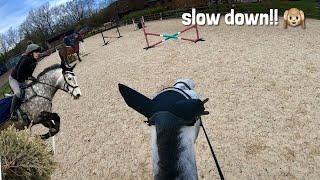 GROOM, TACK UP & JUMP | fresh & speedy pony | GO PRO