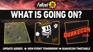 NEW Event Tomorrow, Update Added + Quakecon Info! | Fallout 76 Latest News