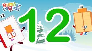 Numberblocks Magic Run Christmas - Numberblocks 12 Adventure 1 to find Another number 12 | Fanmade