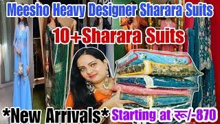 Eid Special Meesho Heavy Designer Sharara Suits Haul l Meesho sharara Haul l Meesho kurta Haul l