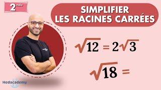 Simplifier une racine carrée - JE T'EXPLIQUE !