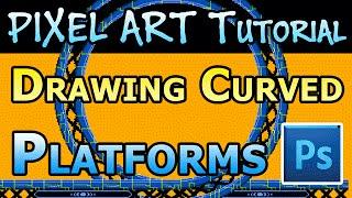 Pixel Art Tutorial - Curved Metal Platforms in Photoshop