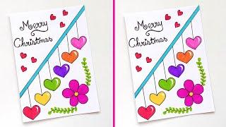  Christmas Greeting Card  | Easy & Cute Christmas Card Idea | How to Make Easy Christmas Card