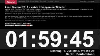 #leapsecond (according to Time.is -- hence the second second... thingy)