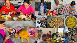 Aaja sanibar khasi ko masu sabai jana sangai basayara halka ramilo#family#organicfarming#khasikomasu