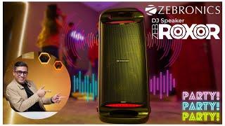 Zeb Roxor Party Speaker | Rockstar Party Speaker | Dolby Audio Speaker