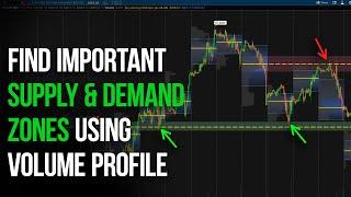 How to Find Important Supply & Demand Zones using Volume Profile