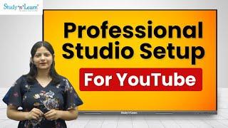 Youtube Studio Setup For Teaching - Online Class Studio Setup For Youtube Videos - Studynlearn