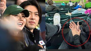 Hyun Bin and Son Ye-jin showing their sweet affection in National TV while watching Baseball Game