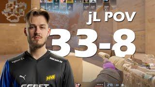 jL (33-8) UNSTOPPABLE VS LVL10 FACEIT on anubis (CS2 POV)