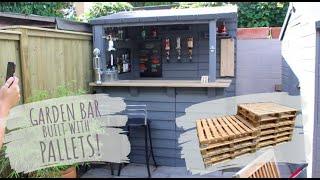 GARDEN BAR MADE FROM PALLETS - LOCKDOWN DIY