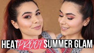 Heat Proof Summer Glam Makeup | Kokie Peachy Queen Palette