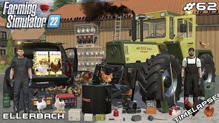 BUILDING CHICKEN COOP AND MB TRAC IS FIXED W/@kedex | Ellerbach | Farming Simulator 22 | Episode 62