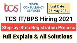 TCS Smart Hiring 2021 | Step-by-Step Registration Process | nextStep/Application Form Registration