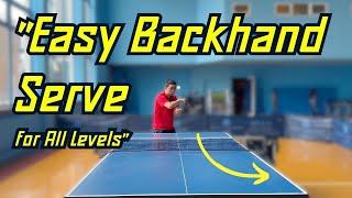 Easy Back Hand Serve | 2024