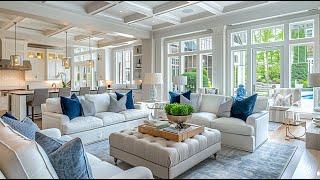 LUXURY New England Coastal Home - Elegant Interior Design Opulent Life Style - How Rich People Live