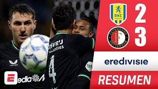 SANTIAGO GIMÉNEZ partió de titular en el triunfo de FEYENOORD por 3-2 ante el WAALWIJK | Eredivisie