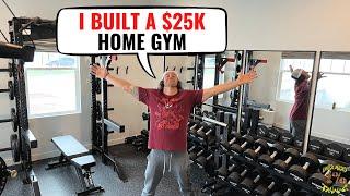 I BUILT A $25K HOME GYM!