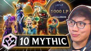 1000 LP?! Only RIOT GAMES Can Stop My 10 Mythic Board!