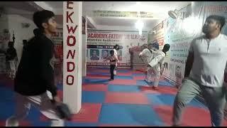 Taekwondo Practice by-Shashank and Sarthak