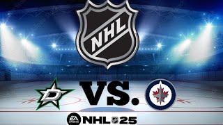 Dallas STARS vs Winnipeg JETS (NHL 24/25)| 9. NOV  NHL 25 Gameplay #nhl25 #nhl