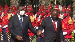 Senegal President Macky Sall receives South African President Cyril Ramaphosa | AFP