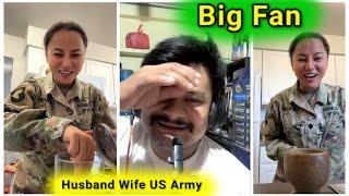 Nepali Husband Wife in US Army || Big Fan of Rooben Khadka  Hamro Pahad