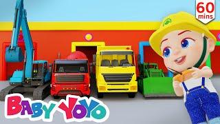 The Colors Song (Construction Vehicles) + more nursery rhymes & Kids songs - Baby yoyo