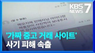 “다른 사이트에서 중고 거래하자”…판매자 상대 신종 사기 기승 / KBS  2024.11.29.