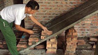 Techniques Construction Stairs Using Brick - Art Laying Bricks On Sloping