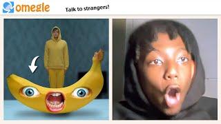 I turn into a banana ON OMEGLE | Funny prank