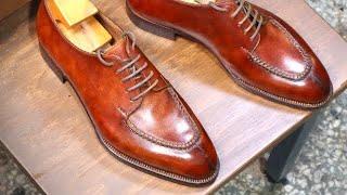 Making HANDMADE Bespoke Apron Toe Derby Shoes