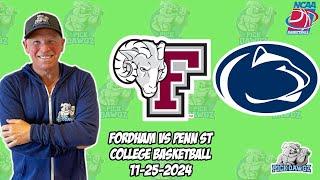 Penn State vs Fordham 11/25/24 Free College Basketball Picks and Predictions  | NCAAB Pick