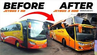 PROSES ROMBAK BUS SAMUDERA TRANS - TRANSFORMASI KE JETBUS 3 HDD VOYAGER