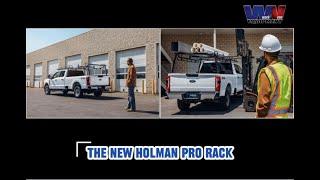 2024 Holman Pro Rack Durable Strong at worksite #Holman #ProRack #TruckRack