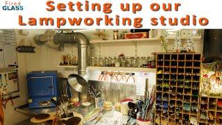 Setting up a lampworking studio + studio tour