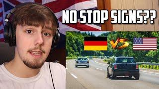 American Reacts to "Driving: Germany vs. USA"