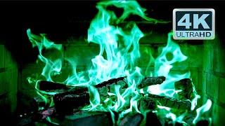  GREEN FIREPLACE 4K Ultra HD