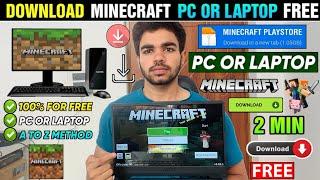  MINECRAFT DOWNLOAD PC | HOW TO DOWNLOAD MINECRAFT FOR FREE ON PC & LAPTOP | MINECRAFT PC INSTALL