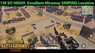 I'M SO HIGH!!! Tallest Building on Miramar = EXCELLENT SNIPING SPOT | PUBG Mobile Lightspeed