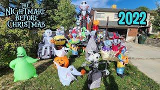 Unboxing 7 New Nightmare Before Christmas Inflatables! Setting Up our 2022 Halloween Yard Display!