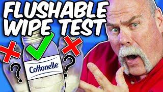 Expert Plumber Puts Cottonelle Flushable Wipes To The Test!