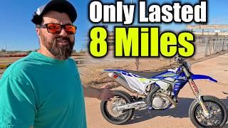 New Motorcycle Breaks in 8 Miles? Is This a Record?