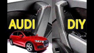 Audi Q5 How to Install Door Handle Cover DIY - Tuning and Detailing Audi Interior with Leather