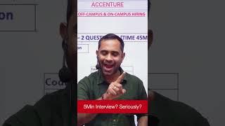 MNC’s taking 5min Interview? Seriously ? @OnlineStudy4u