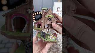 Who Can Resist This Adorable Kit?Cutebee's Book Nook kit Reviewe/ The Best DIY Wooden Craft, ASMR