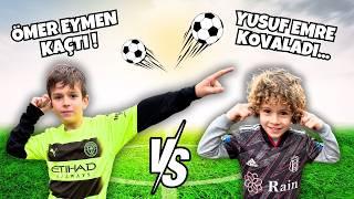 OMER EYMEN RAN AWAY, YUSUF EMRE CHASED HIM! WHO WON THE MATCH? | 1V1 FOOTBALL MATCH