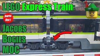 LEGO Express Passenger Train - Jacobs Bogies MOC 60337 